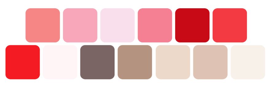Rabbits in the Roses Palette